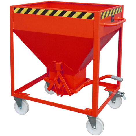 Bauer Südlohn conteneur silo SR 375, peint, rouge feu