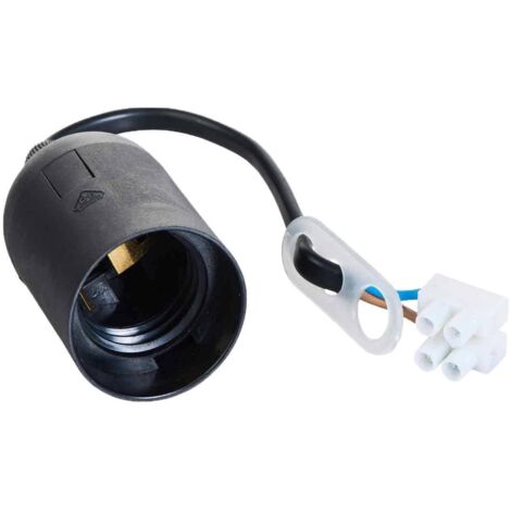 Baufassung E27 230V schwarz, mit Lüsterklemme