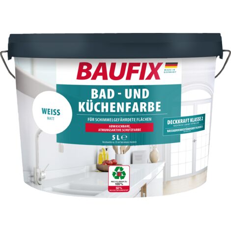BAUFIX Bad- & Küchenfarbe 5 L - weiß