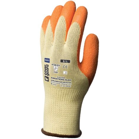 Bauhandschuhe orange das Paar T 11