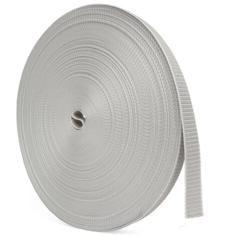 BAUHELD 50m Rolladengurt 18mm - Grau
