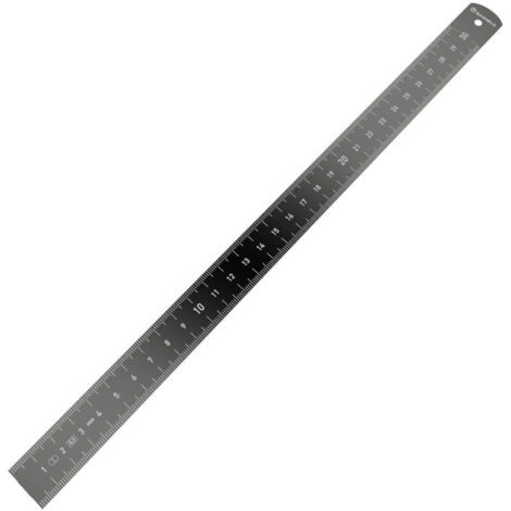 BAUHELD Alulineal 300 mm Aluminium Genauigkeitsklasse Eg 1