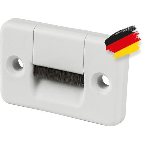 BAUHELD® Guida per cintura per tapparelle a parete, 5 pezzi, prodotto in Germania, adatto per tapparelle da 23 mm [rettangolare] – due pezzi con distanza tra i fori 40 mm – bianco
