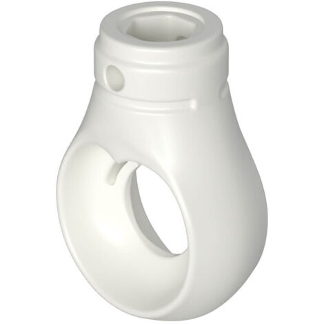 BAUHELD Markisenöse Rund 10 mm Ral 9016 für Kugelhaken