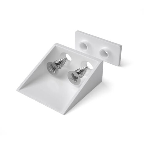 BAUHELD Rolladen Anschlagwinkel 40mm 8 Stück - Weiß