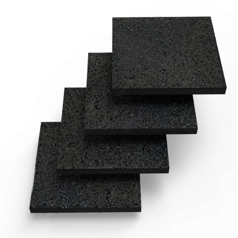 BAUHELD Schwingungsdämpfer Pads 90 x 90 x 10 mm 4 Stück
