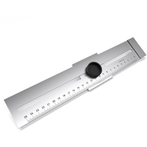 BAUHELD Streichmaß Metall 250 mm
