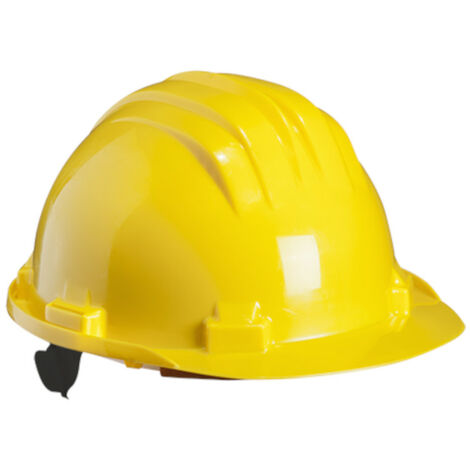 Bauhelm mit Drehverschluss gelb