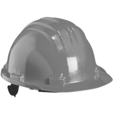 Bauhelm mit Drehverschluss grau
