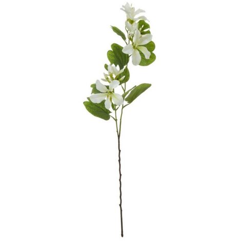 Bauhinia Orchid Spray (Single Stem Flower) - Plastic - Height 87 cm - Cream