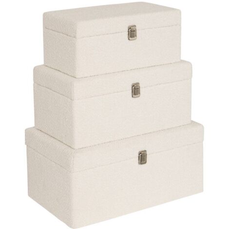 Baúl Carlie blanco 54x26cm - Atmosphera créateur d'intérieur