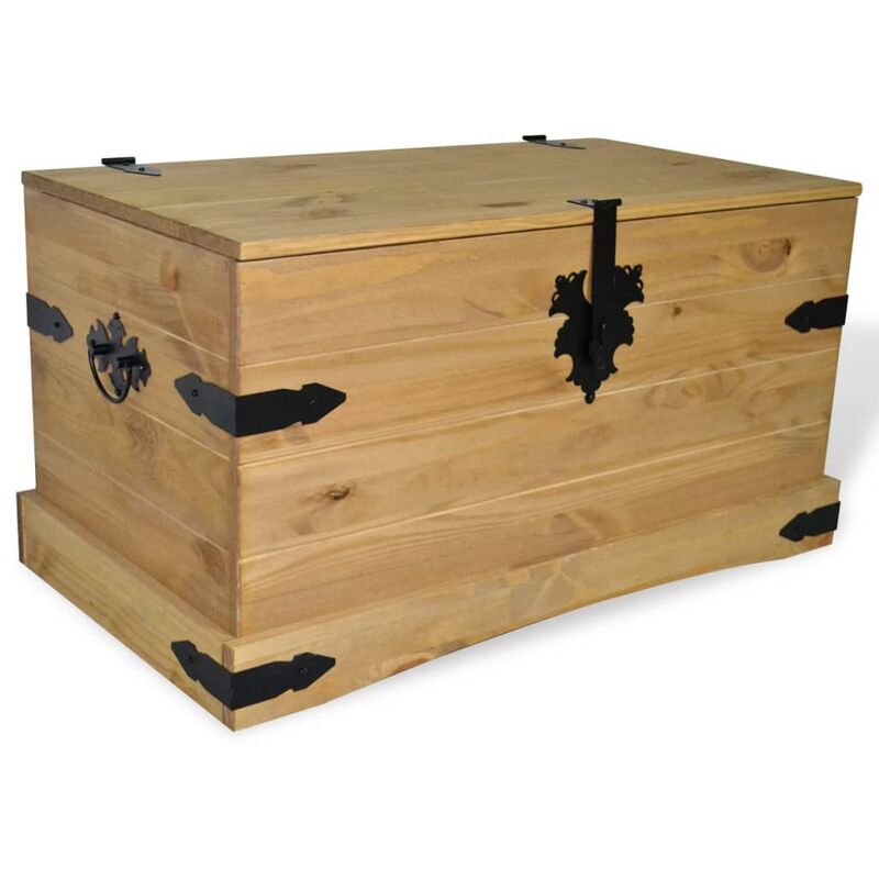 

Baúl de almacenaje de madera de pino mejicana Corona Range 91x49,5x47 cm