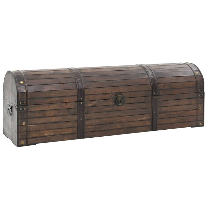 

Baul de almacenaje madera maciza estilo vintage 120x30x40 cm