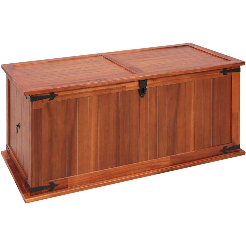 

Baúl de Almacenamiento de Madera Maciza de Acacia 79x34x32 cm - Marrón - Vidaxl