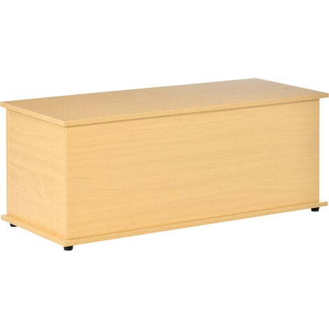 Baúl de Almacenamiento de Madera Taburete para Almacenaje con Tapa para Dormitorio Salón Carga Max. 120 kg 100x40x40 cm