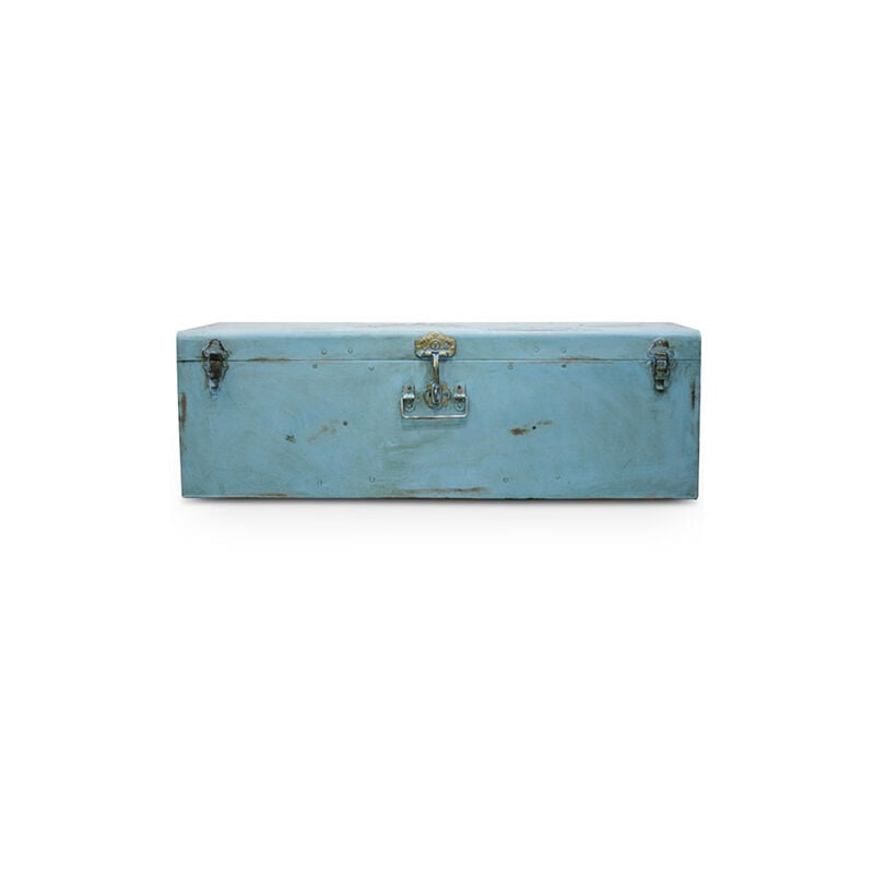 

Baúl industrial vintage Azul