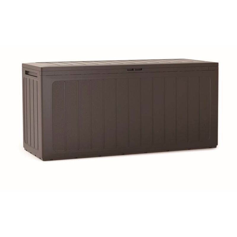 

Baul de jardin 280 litros Boardebox de plastico en color ocre oscuro 116 x 43,3 x 55 cm - Prosperplast