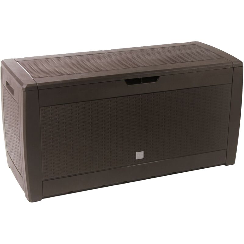 

Baul de jardin 310 litros Boxe Rato en color chocolate 119 x 48 x 60 cm