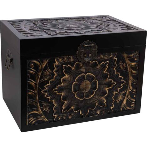 Baúl de madera 60x40x42h cm