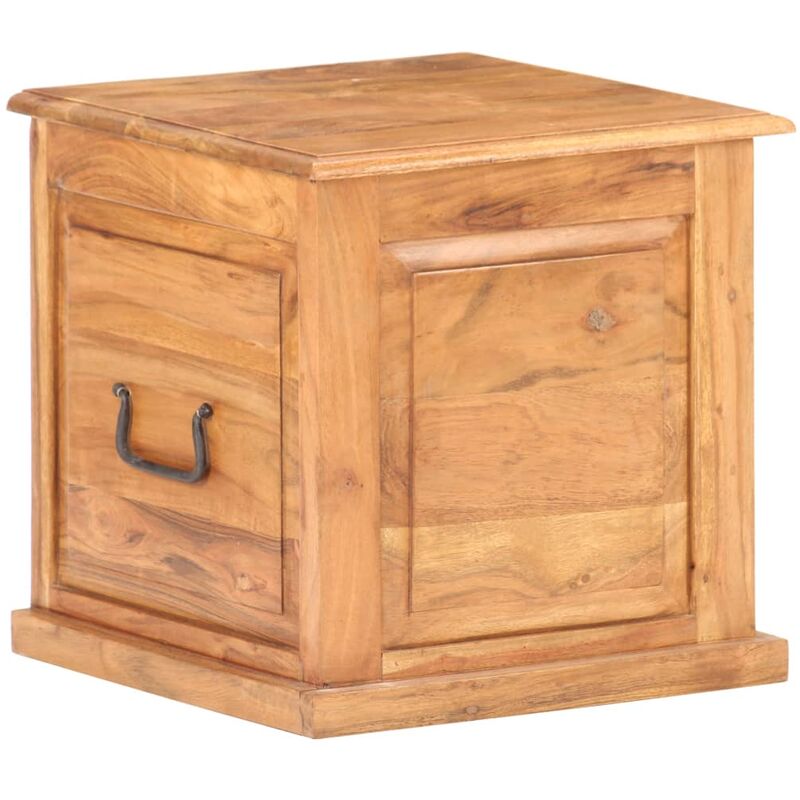 

Baúl de madera maciza de acacia 40x40x40 cm