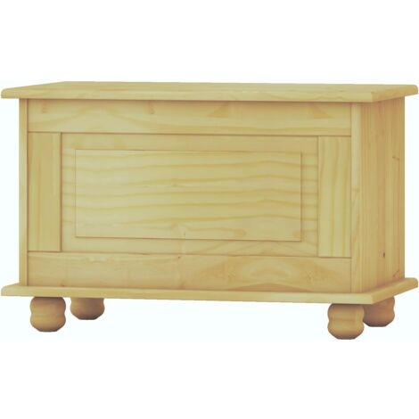 Baul , pino macizo, Moblit, serie Canet, medidas: (46x70x39) cm ( altoxanchoxfondo), sin barnizar