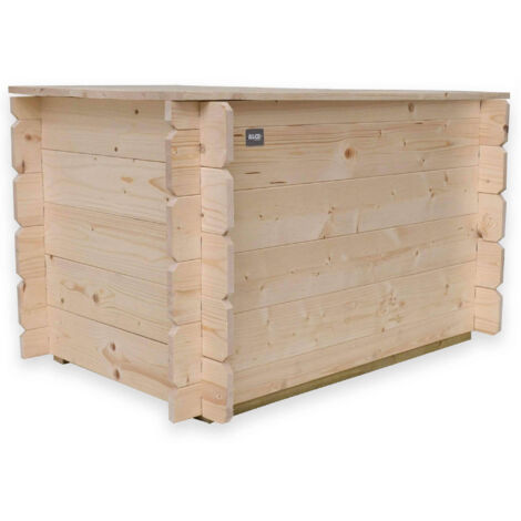 Baule Cassapanca da Esterno 98x60xh56 cm Giunone in Legno di Abete Naturale