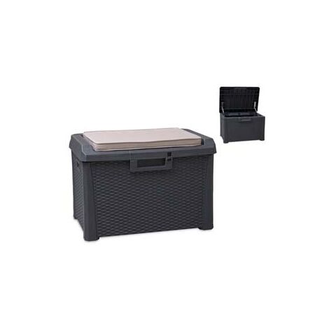 BAULE COMPACT BOX SANTORINI PLUS LT.125 COLORE ANTRACITE ART.170  cm.73x50x49h.    TOOMAX