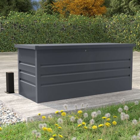 SOANA GARDEN SHED Baule contenitore da giardino esterno 165x69x62cm in acciaio Innsbruck