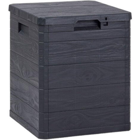 Baule contenitore multiuso da esterno antracite lucchettabile 90 Lt TOOMAX