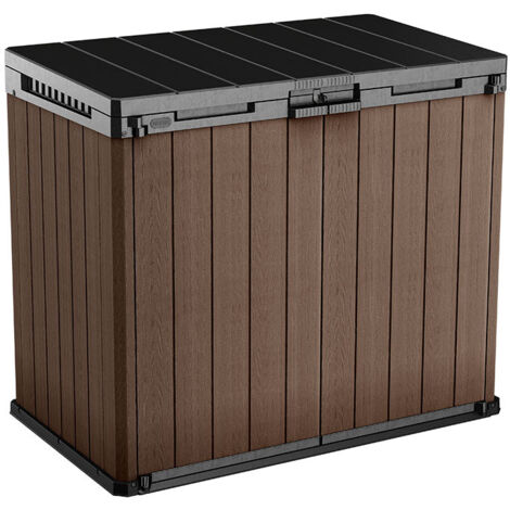 Baule da Esterno Keter Darwin Store-it-Out 140x80x120 cm in Evothech+ Marrone