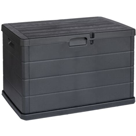 IPAE PROGARDEN baule da esterno multiuso "beta" in polipropilene antracite 78x55x52 cm