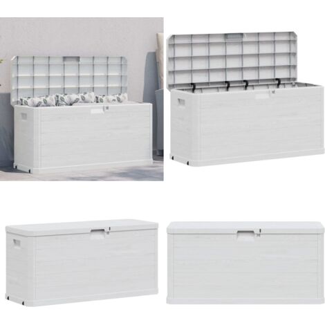 Baule da Giardino 280 L Grigio Chiaro - Cuscini - Coperte