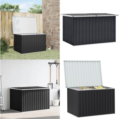 Baule da Giardino Antracite 149x99x93 cm - Armadietto da giardino - Armadietto da patio