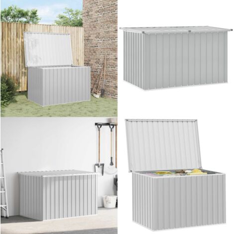 Baule da Giardino Grigio 149x99x93 cm - Armadietto da giardino - Armadietto da patio