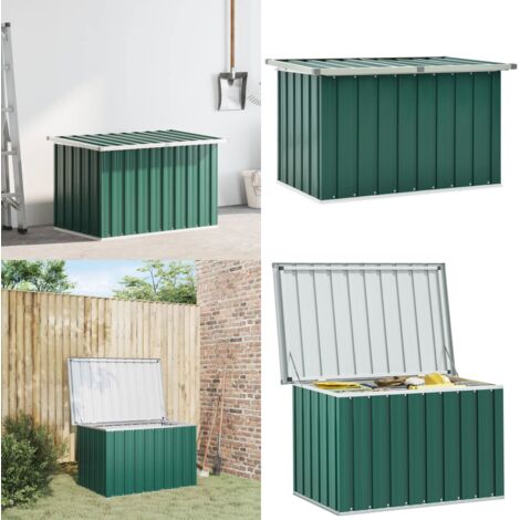Baule da giardino verde 109x67x65 cm - Armadietto da giardino - Armadietto da patio