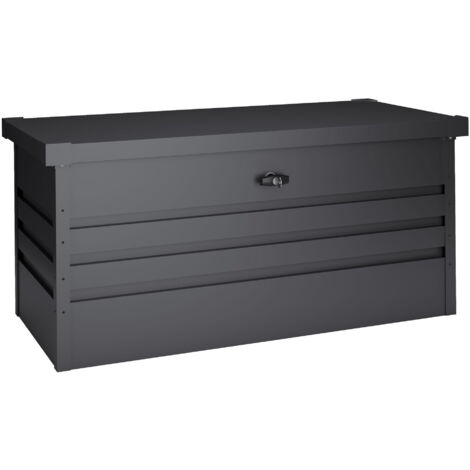 Baule esterno in metallo 450 L - 120x61x62cm - Spessore 0,40mm Robusto - Tapa abatilble
