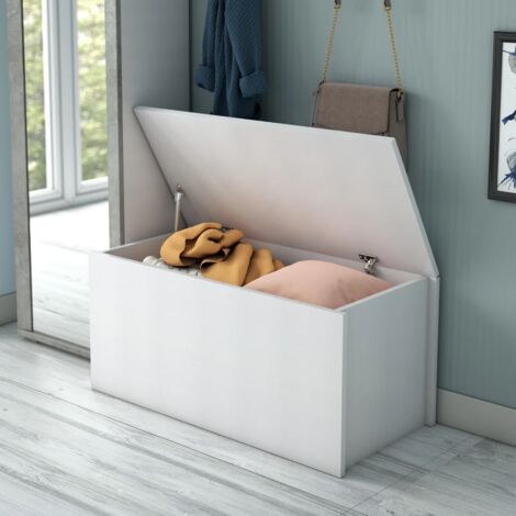 BAULE HALLWAY 90X45XH45CM BIANCO.