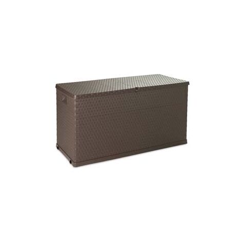 BAULE MULTIUSO RATTAN LT.420 COLORE MARRONE ART.162  cm.120x57x63h.    TOOMAX