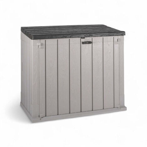 Baule porta attrezzi lucchettabile lt.842 grigio e antracite 129,5x74,5xH111 cm Stora Way