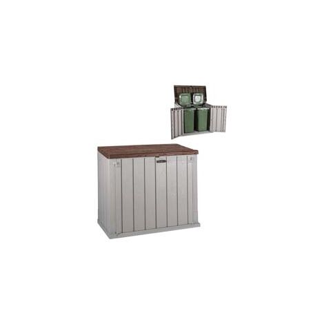 BAULE PORTA ATTREZZI STORA WAY GRIGIO TALPA/MARRONE ART.087  cm.129,5x74,5x111h.    TOOMAX
