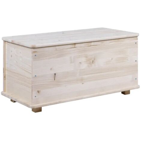 baule portatutto in legno con piedini 90 lt 90x45x45 cm