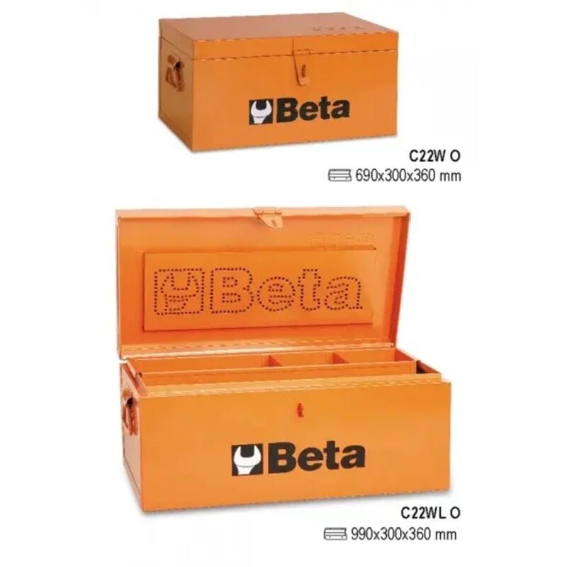 Beta - c22w-o boîte à outils revêtue - l - 990x300x360