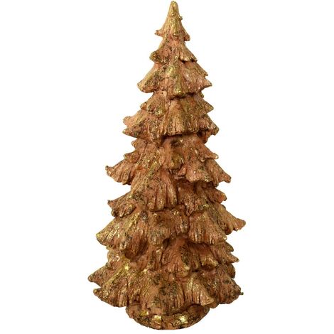 Baum aus roségoldenem Glitzerharz cm ø24h46