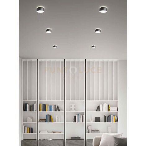 BAUM PLAFONIERA DOPPIA EMISSIONE LED 3000K 720LM 6+3W IP20 NERO