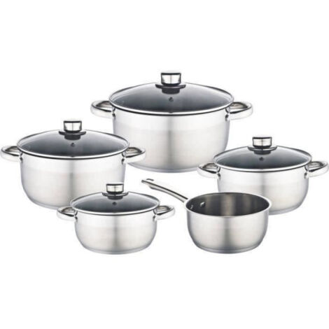 BAUMALU 341979 Batterie 9 pieces inox - Tous feux dont induction