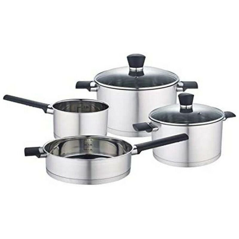 Baumalu Grau Küchenset Edelstahl 6 Teile