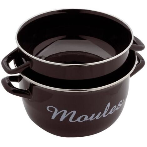 Baumalu Marmite à Moules Professionnelle 24 cm Noire