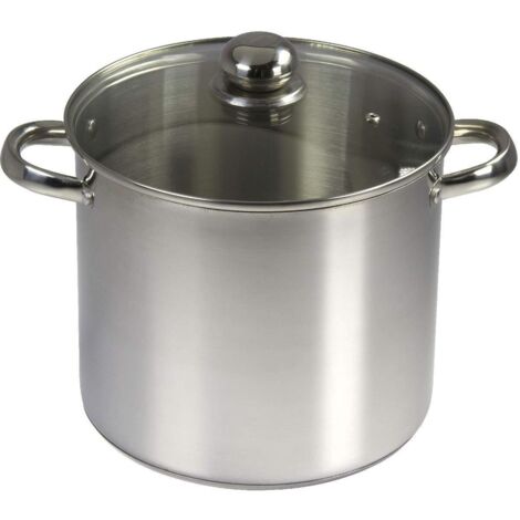 BAUMALU Traiteur inox + couvercle verre - 24 cm
