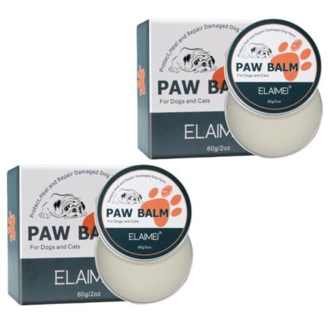Baume Coussinet Chien Naturel  pour Pattes Chiens et Chats - Soin des Chien Protection Pommade Nez d\'animaux sains, 60 ML