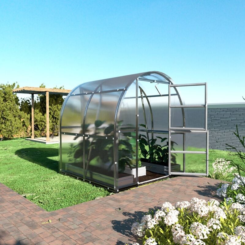 Certifié Serre klasika slim 2 x 2 m (4 m²) , 4 mm avec revêtement en polycarbonate